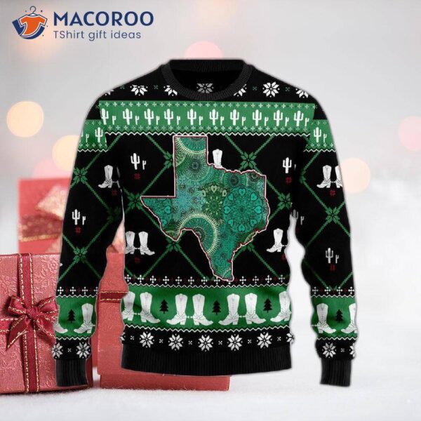 Texas, Usa Symbols Ugly Christmas Sweater