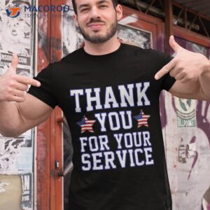 Thank You For Your Service Patriotic American Veterans Day Shirt