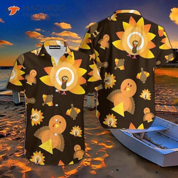 Thanksgiving Turkey Sun Hawaiian Shirts