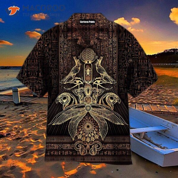 The Auspices Of Horus Golden Hawaiian Shirts