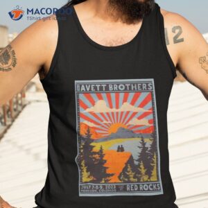 the avett brothers july 789 2023 red rocks amphitheatre morrison co poster shirt tank top 3