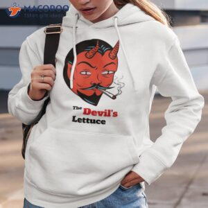 The Devil’s Lettuce Weed Halloween Stoner 420 Smoking Satan Shirt