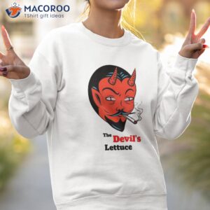 the devil s lettuce weed halloween stoner 420 smoking satan shirt sweatshirt 2