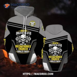 The Engineer Skull All Over Print 3D Hoodie, Halloween Candy Gifts