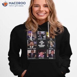 the faces of michael scott the office shirt hoodie 1