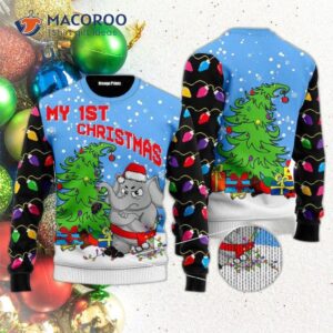 The First Ugly Christmas Sweater Of Elephant