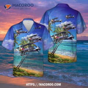 The Flying Bulls Boeing E75 Stearman Oe-amm Hawaiian Shirt