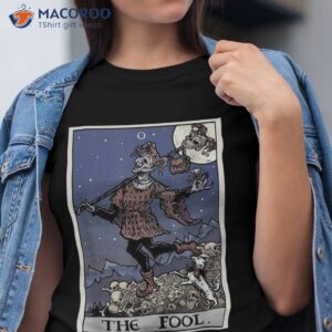 the fool tarot card halloween jester gothic spooky horror shirt tshirt