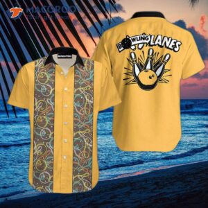 The King Of Bowling Lanes Wears Yellow Hawaiian Shirts.