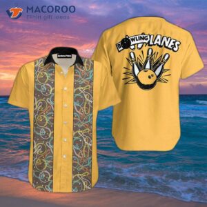 The King Of Bowling Lanes Wears Yellow Hawaiian Shirts.