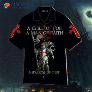 The Knights Templar, A Child Of God And Man Faith, Wear Black Hawaiian Shirts.