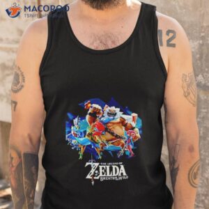 the legend of zelda breath of the wild characters shirt tank top