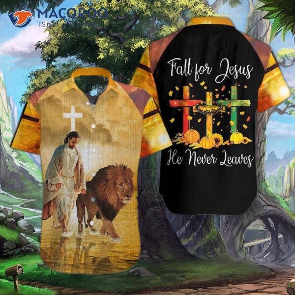 The Lion Fell For Jesus; He Never Leaves Yellow And Black Hawaiian Shirts.