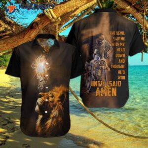The Lion Of Judah Until I Said “amen” Hawaiian Shirts.