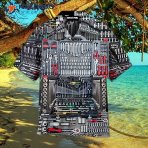 The Mechanic’s Tool Black Hawaiian Shirt