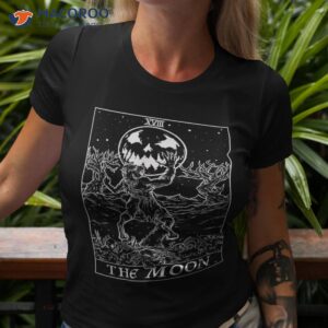 The Moon Tarot Card Halloween Werewolf Gothic Horror Witch Shirt
