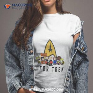 the peanuts snoopy charlie with friends star trek shirt tshirt 2