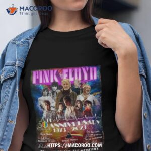 The Pink Floyd Band 50th Anniversary 1973 – 2023 Signatures Thank You For The Memories Shirt