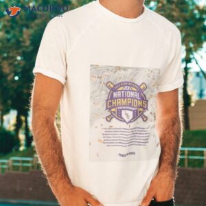 the powerhouse lsu tigers the official logo of the 2023 national champions home shirt tshirt