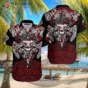 The Ragnarok Black And Red Hawaiian Shirts