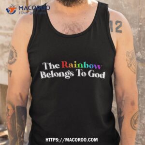 the rainbow belongs to god butter yellow shirt tank top