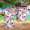 The Red Line Flag Firefighter Hawaiian Shirts