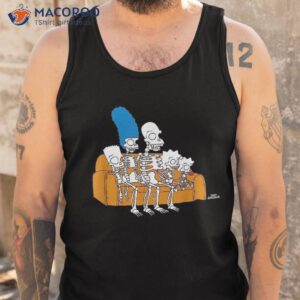 the simpsons skeletons treehouse of horror couch gag shirt tank top