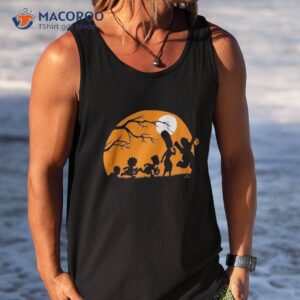 the simpsons treehouse of horror halloween spooky sunset shirt tank top