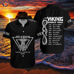 The Viking World Tour Black Hawaiian Shirts