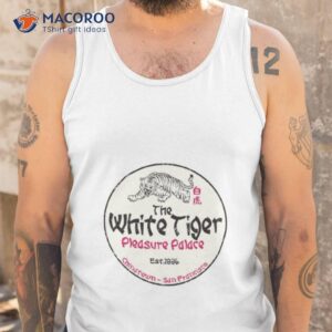 The White Tiger 90s Logo Shirt 3 the white tiger 90s logo shirt tank top