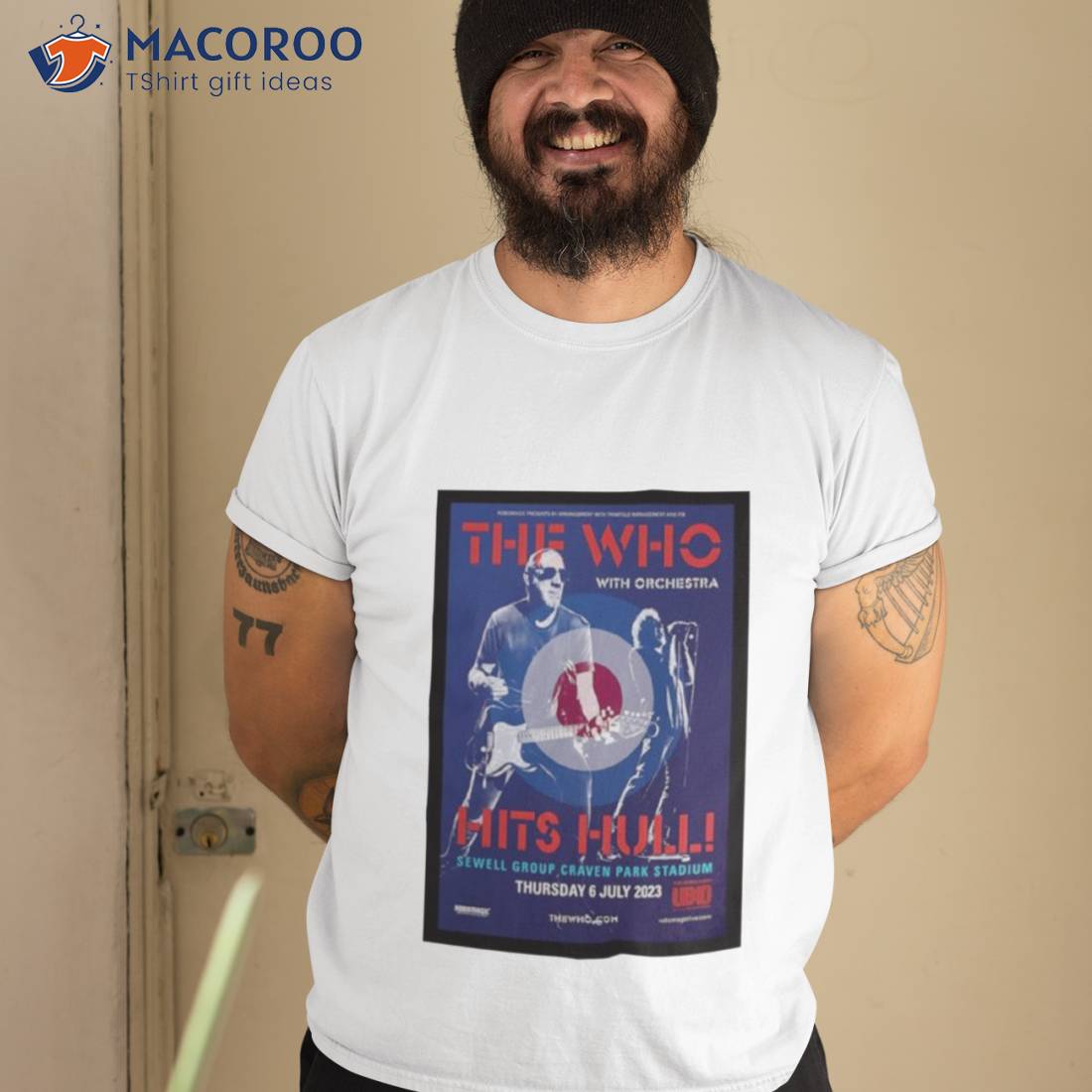 The Who July 6 2023 Craven Park Stadium Poster Shirt The Who July 6 2023 Craven Park Stadium Poster Shirt