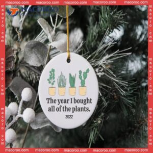The Year I Bought All Of Plants’ Christmas Ceramic Ornament