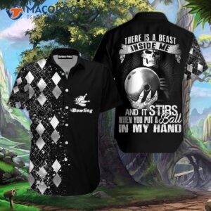 There Is A Beast Inside Me, Silver Bowling, Black And White Hawaiian Shirts.