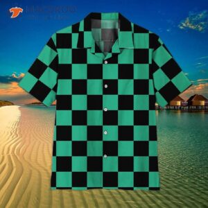 These Black And Green Hawaiian Shirts