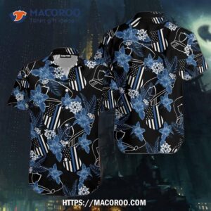 Thin Blue Line Police Hawaiian Shirt