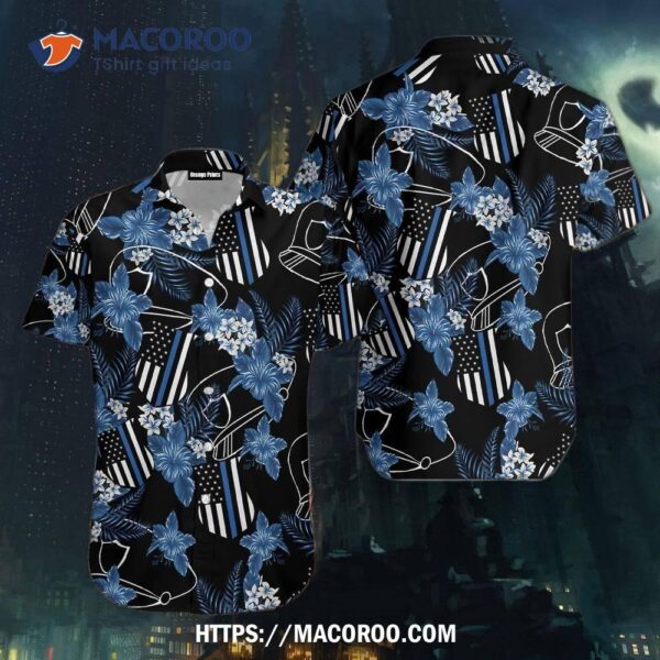 Thin Blue Line Police Hawaiian Shirt