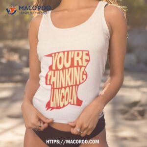 thinking abe lincoln clone high shirt tank top 1