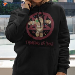 thinking of you voodoo doll satanic pastel goth halloween shirt hoodie