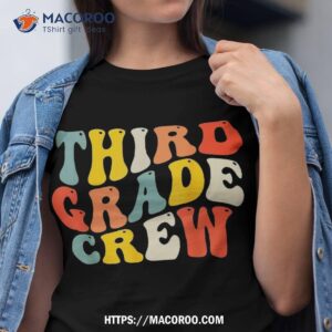 third grade crew back to school teacher student boys kids shirt tshirt