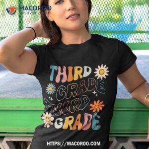third grade groovy back to school team teacher student shirt tshirt 1