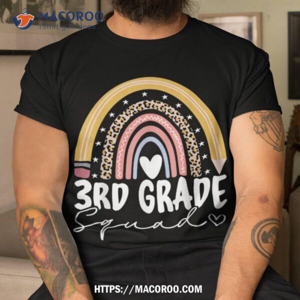 Third Grade Squad 3rd Grade Team Retro First Day Of School Shirt