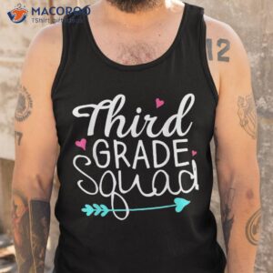 third grade squad 3rd teacher student team back to school shirt tank top