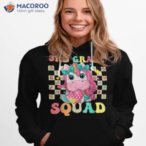 Third Grade Squad Cute Unicorn Back To School 3rd Shirt 1 third grade squad cute unicorn back to school 3rd shirt hoodie 1