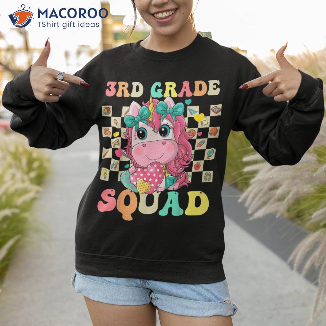 Third Grade Squad Cute Unicorn Back To School 3rd Shirt Third Grade Squad Cute Unicorn Back To School 3rd Shirt