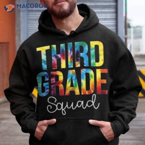 third grade squad tie dye appreciation day back to school shirt hoodie