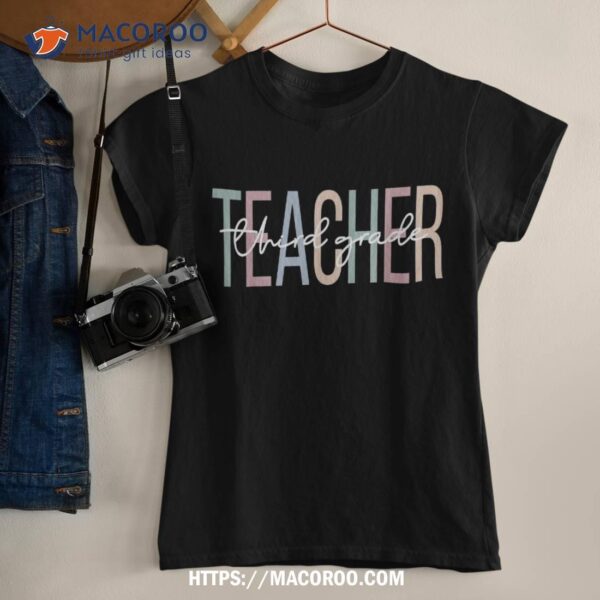 Third Grade Teacher Boho 3rd Grade Teacher Shirt