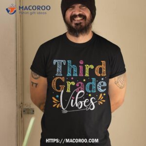 third grade vibes back to school retro 3rd teachers shirt tshirt 2
