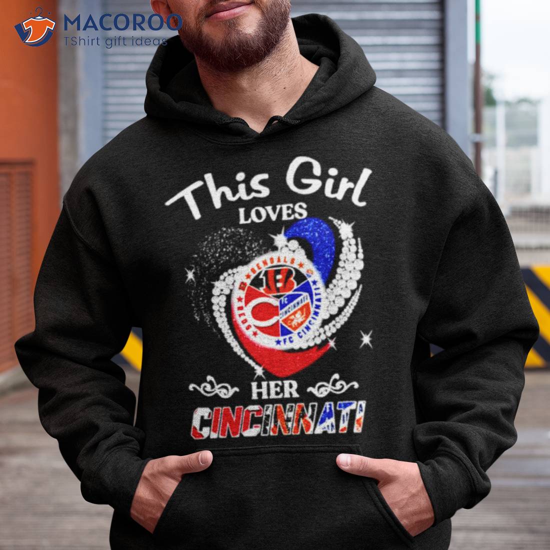 This Girl Loves Her Cincinnati Sports Teams Diamond Hearshirt This Girl Loves Her Cincinnati Sports Teams Diamond Hearshirt