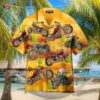 This Is An Awesome, So Cool, Vintage Hawaiian Shirt For Motorcycles.