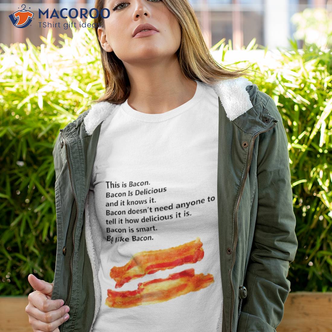 This Is Bacon Bacon Is Delicious And It Knows Ishirt This Is Bacon Bacon Is Delicious And It Knows Ishirt